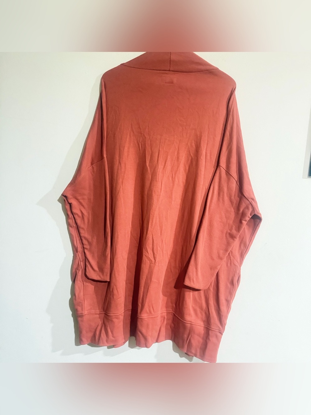 Pact Lightweight Open-Front Cardigan - Terracotta - Picture 6 of 10